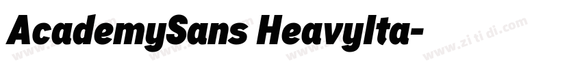 AcademySans HeavyIta字体转换 AcademySans HeavyIta字体转换